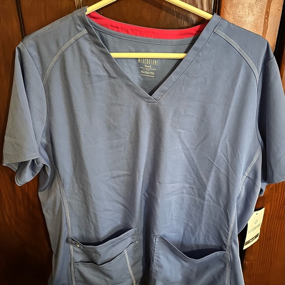 Med Couture Tops - Med Couture Touch V Scrub Top size XL style 7459 in Ciel NWT